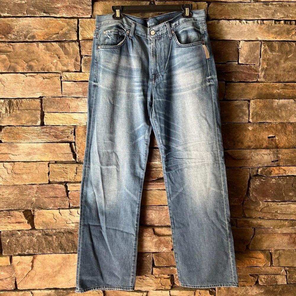 NWT Men's 7 for all Mankind relaxed loose jeans 34 x 34